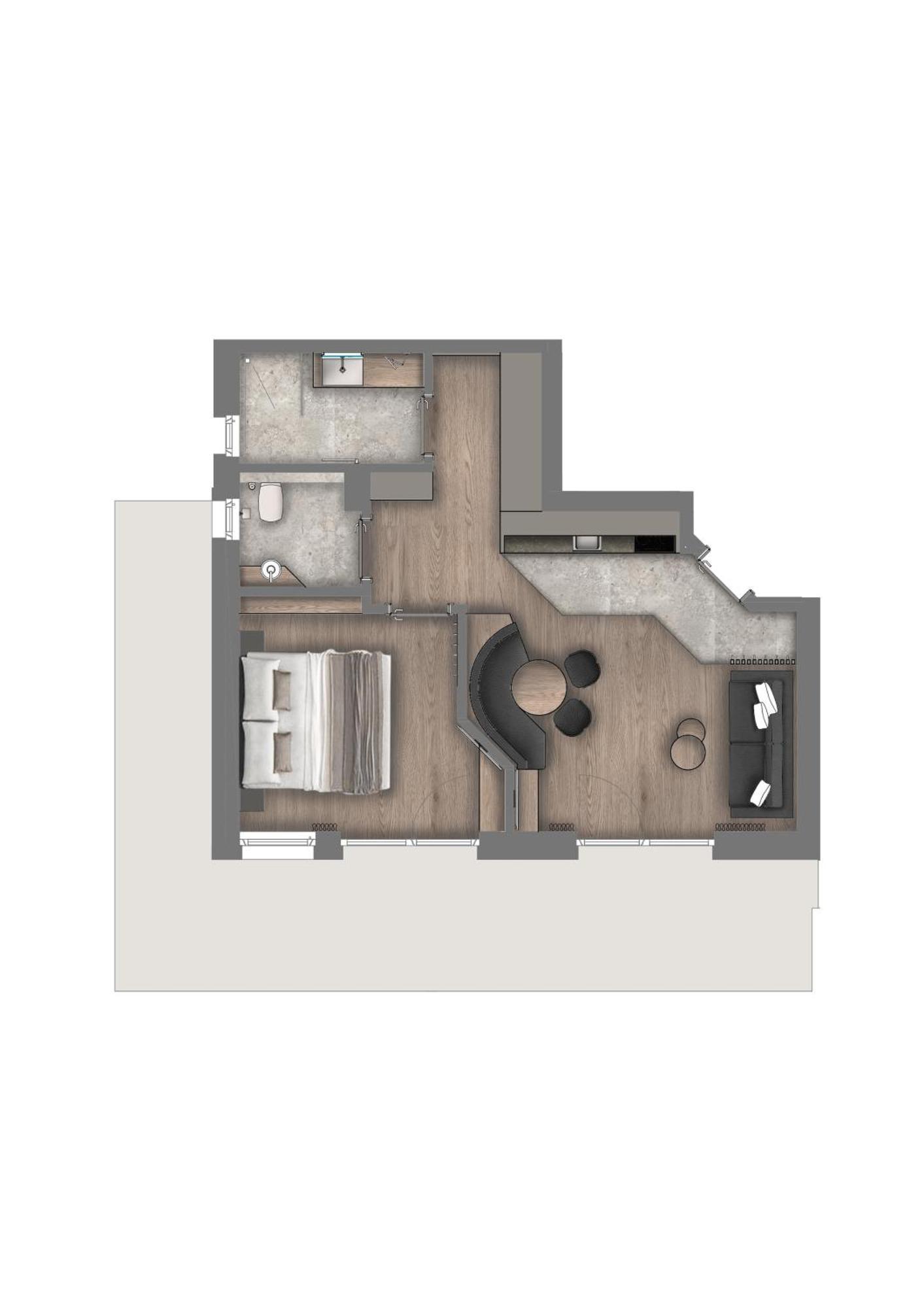 Appartements Aurikel Corso イシュグル 部屋 写真