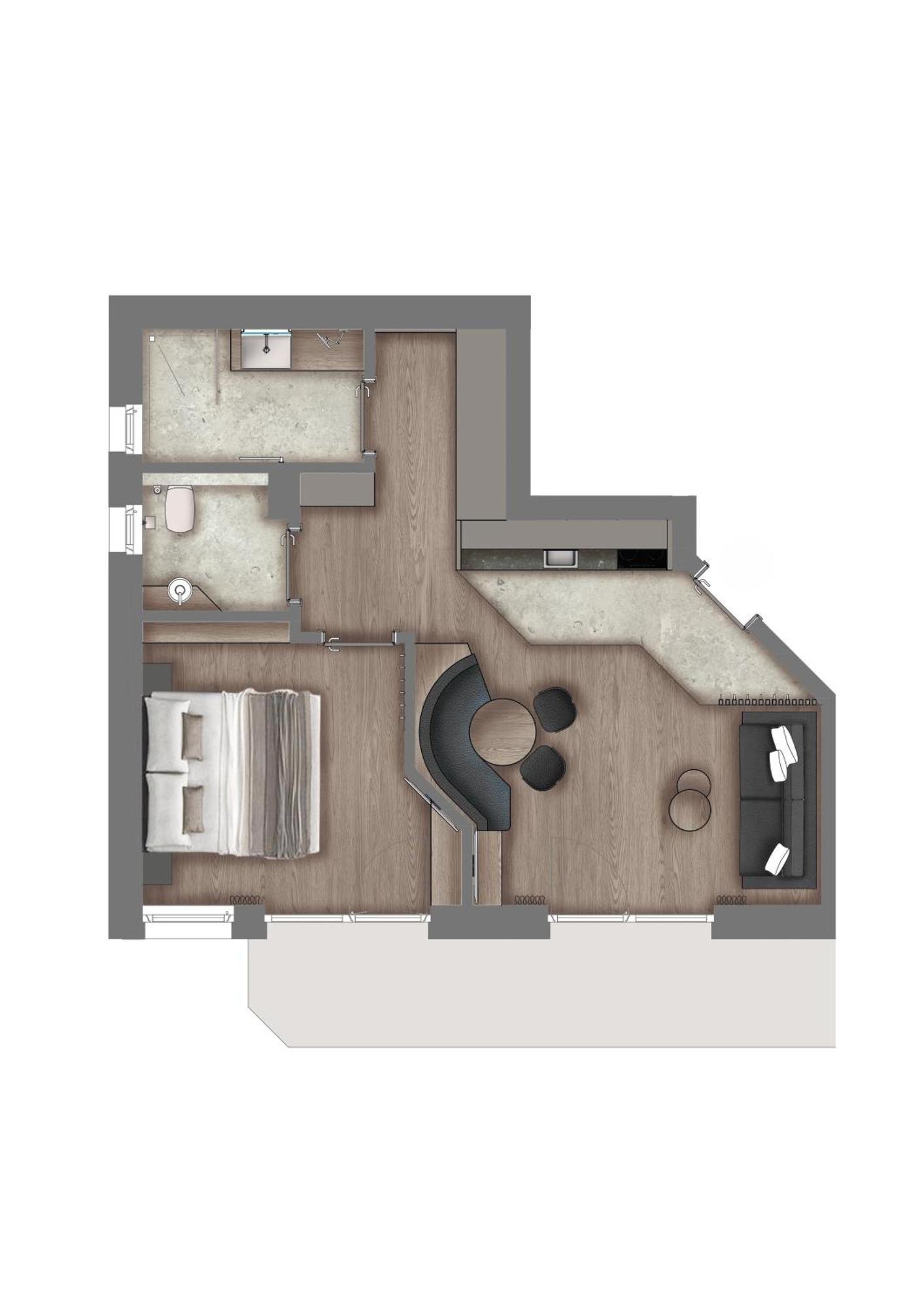 Appartements Aurikel Corso イシュグル 部屋 写真